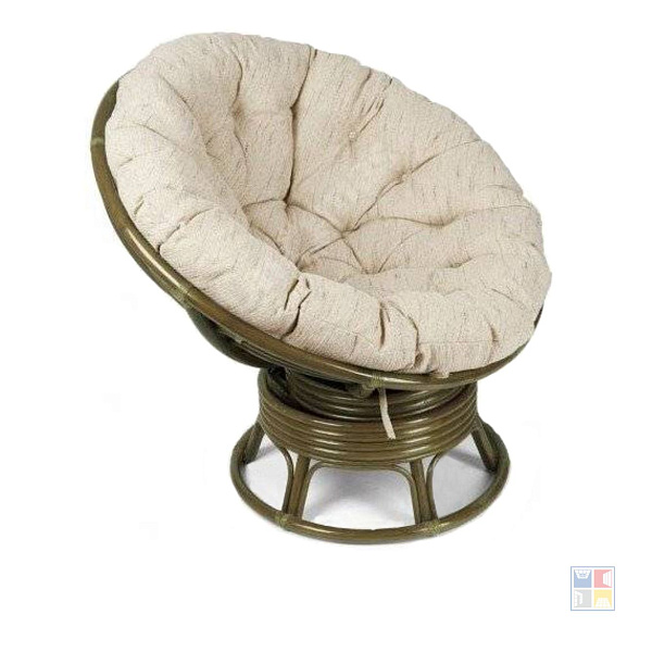 Кресло Papasan, цвет: олива 