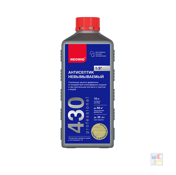 Антисептик невымываемый ECO 430 1:9 1 кг 