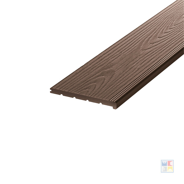 Ступень полнотелая 3D WOOD 320x24x3000мм MIX Brown 