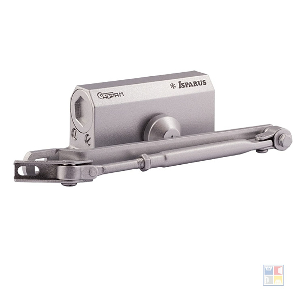 Доводчик ISPARUS 410 серебро 15-60 кг 