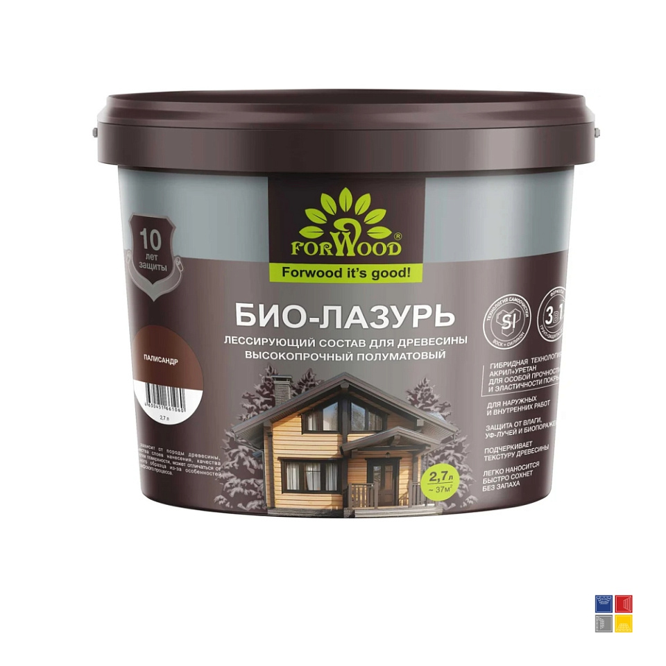 БИО-ЛАЗУРЬ ВД-АК-21 палисандр 2,7 л