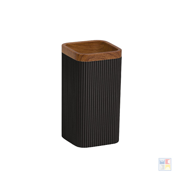 Стакан для зубных щеток Sand Black настольный 