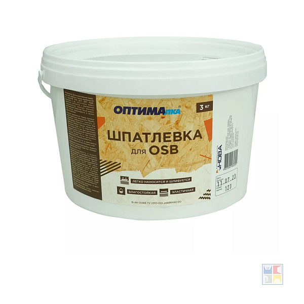 Шпатлевка для OSB Оптималка 3 кг 