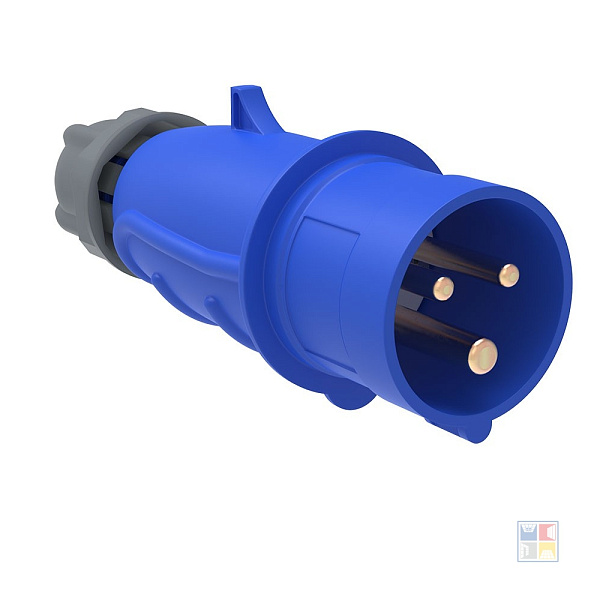 Вилка элек.каб.32А 220В IP44 