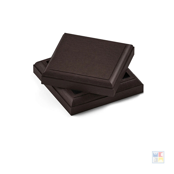 Комплект крышка/юбка для столба 3D WOOD Brown (1 компл) 