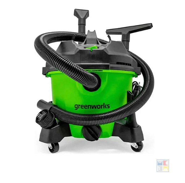 Пылесос строительный Greenworks G120WDV, 220 В, 1200Вт 