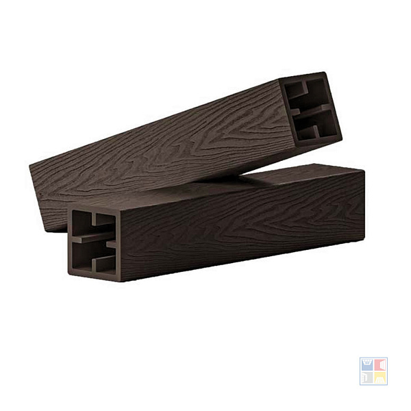Столб 3D WOOD 120x120x3000мм Brown 