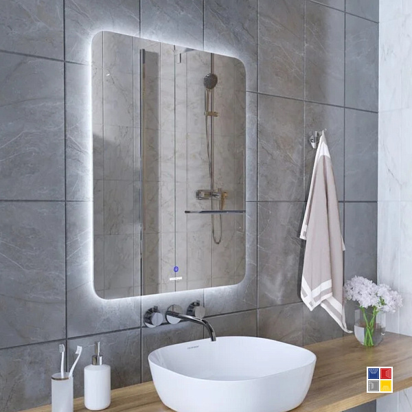 Зеркало Elegans 80x100 с подсветкой 